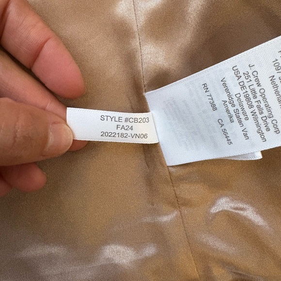 Crewcuts J.Crew Girls' wool-blend bow-pocket coat, kids 6-7, Heathered Acorn - Picture 11 of 11